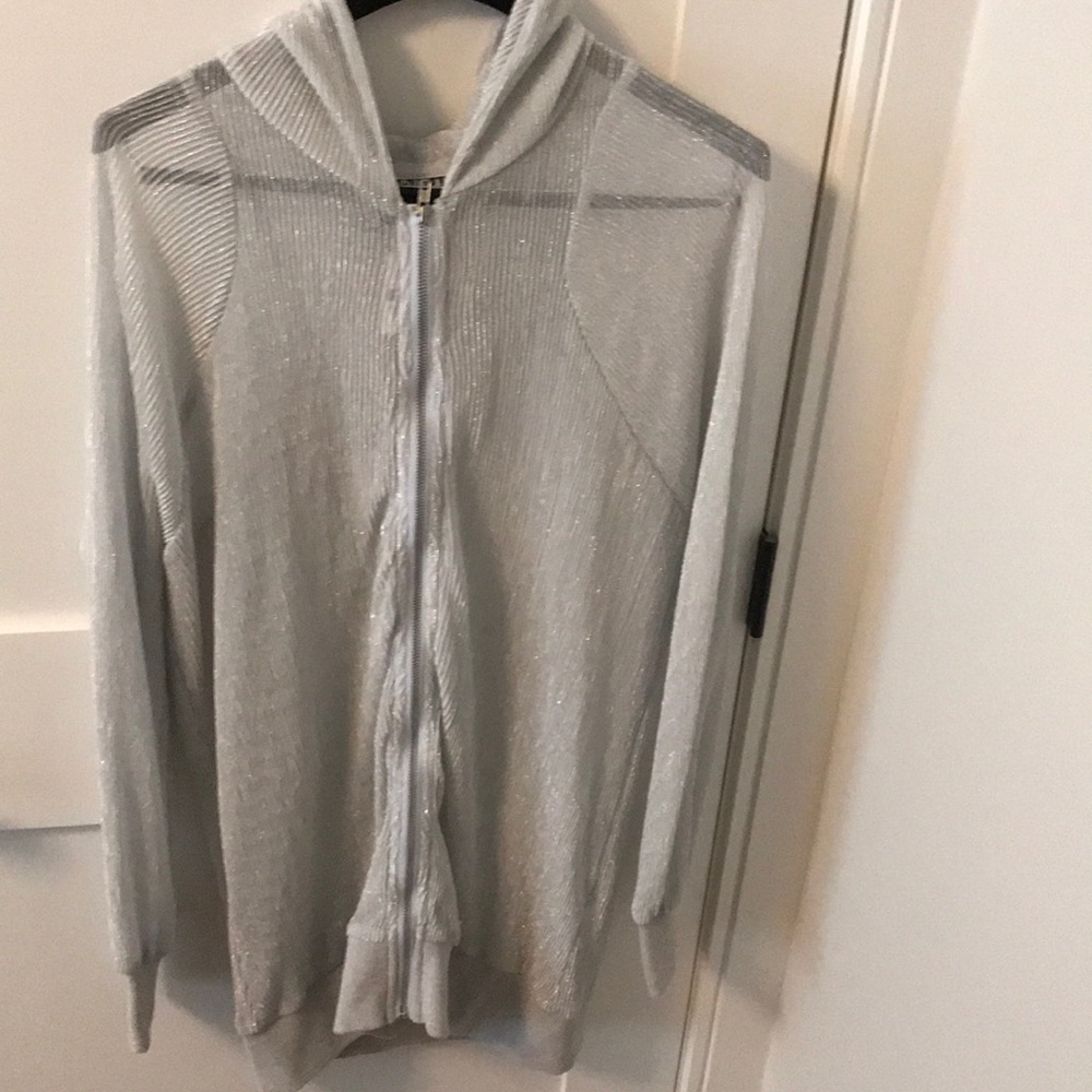 LF BSBW Full Zip Mesh Hoodie with Lurex